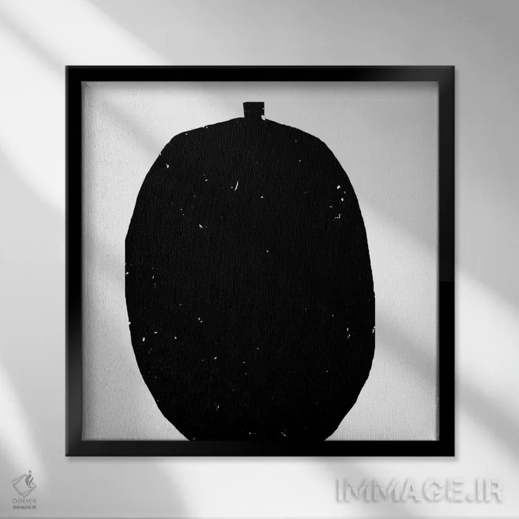 تابلو ظرف سیاه اثر آرت میرانو - نمای قابدار مشکی