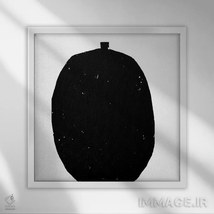 تابلو ظرف سیاه اثر آرت میرانو - نمای قابدار سفید