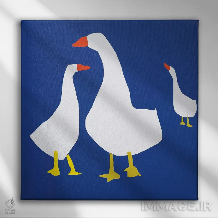 تابلو غازهای آبی اثر آرت میرانو - نمای روبهرو روی دیوار