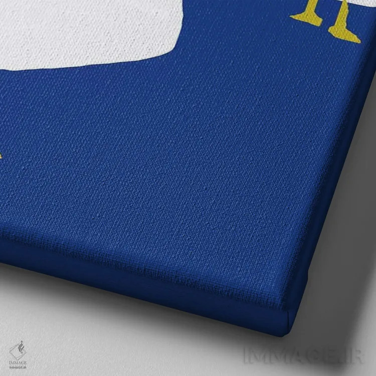 تابلو غازهای آبی اثر آرت میرانو - نمای نزدیک بافت بوم