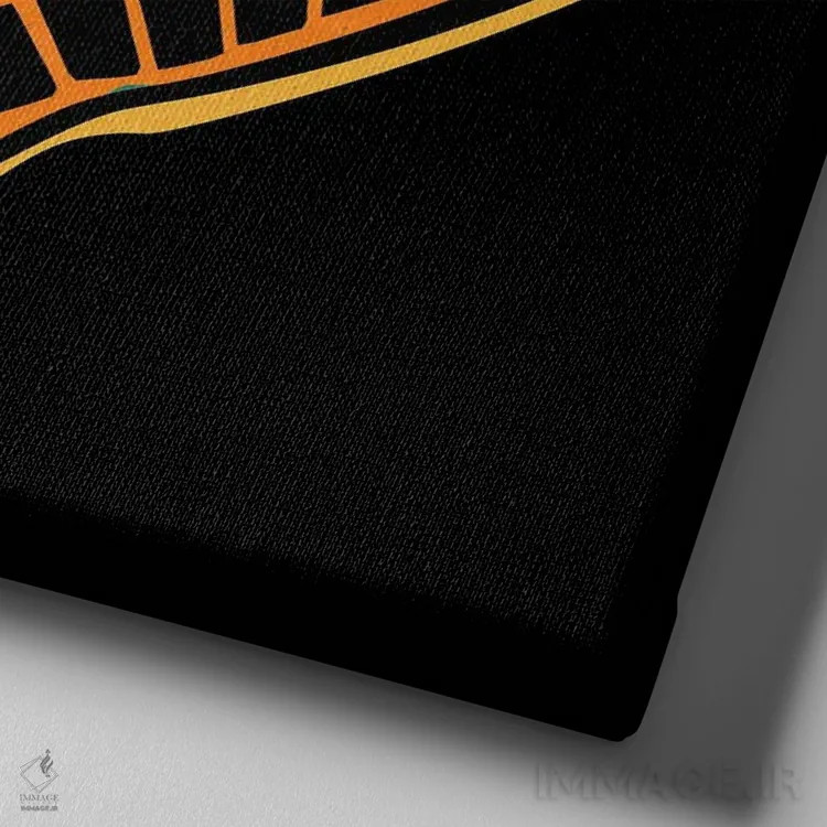 تابلو کفش ورزشی اثر آرت میرانو - نمای نزدیک بافت بوم