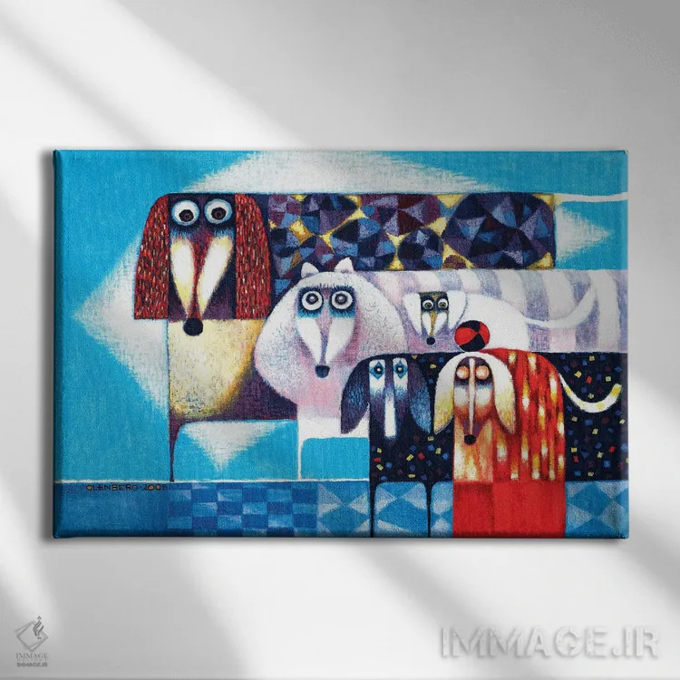 تابلو کارلا اثر آرت میرانو - نمای روبهرو روی دیوار