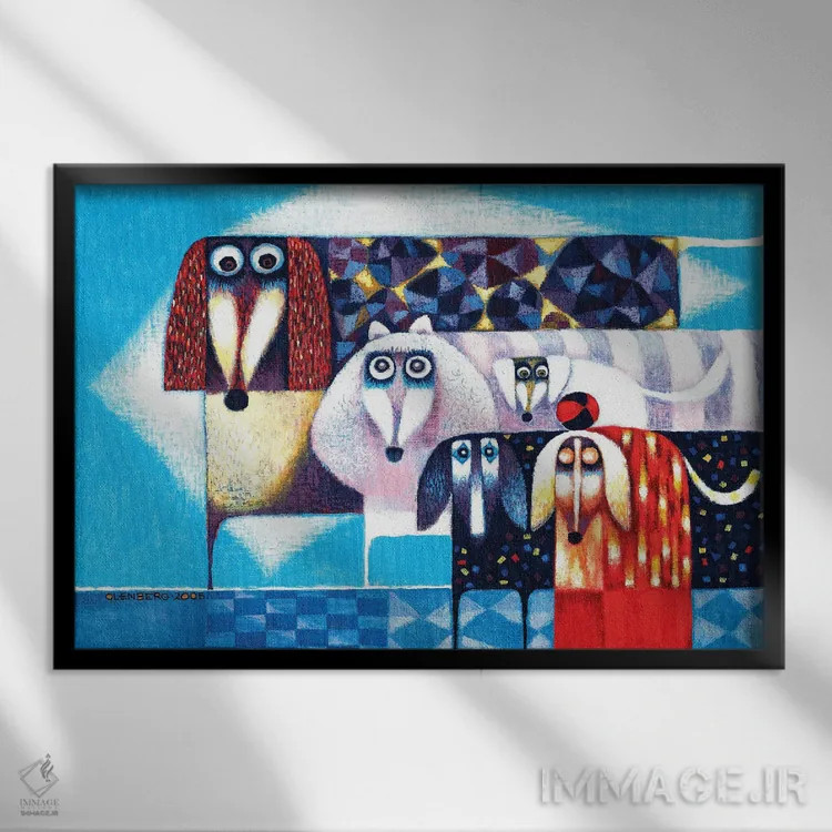 تابلو کارلا اثر آرت میرانو - نمای قابدار مشکی