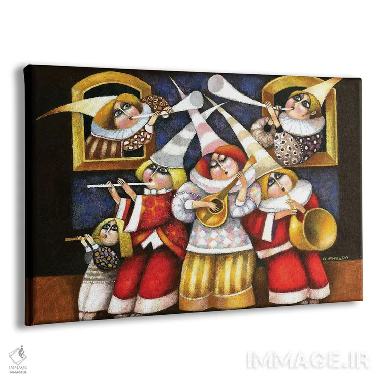 تابلو موسیقیدانان اثر آرت میرانو - نمای پرسپکتیو محصول