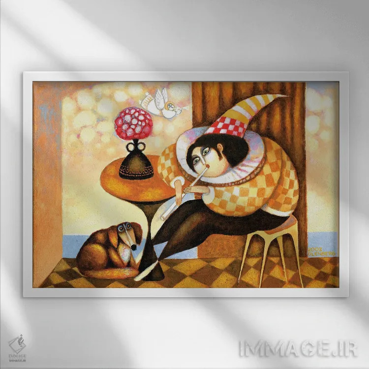 تابلو الهام اثر آرت میرانو - نمای قابدار سفید