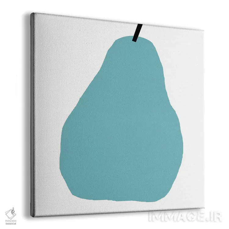 تابلو گلابی آبی اثر آرت میرانو - نمای پرسپکتیو محصول