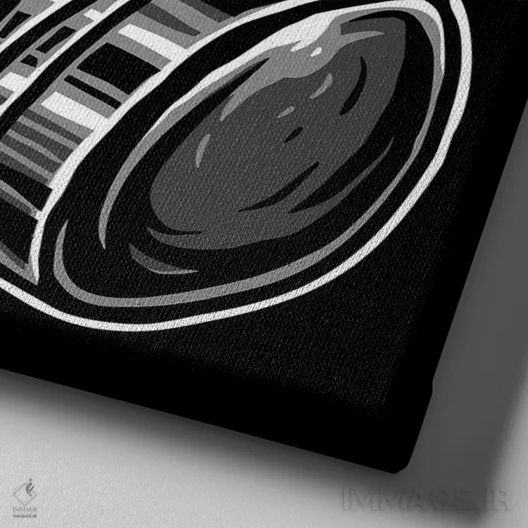 تابلو سگ بزرگ اثر آرت میرانو - نمای نزدیک بافت بوم