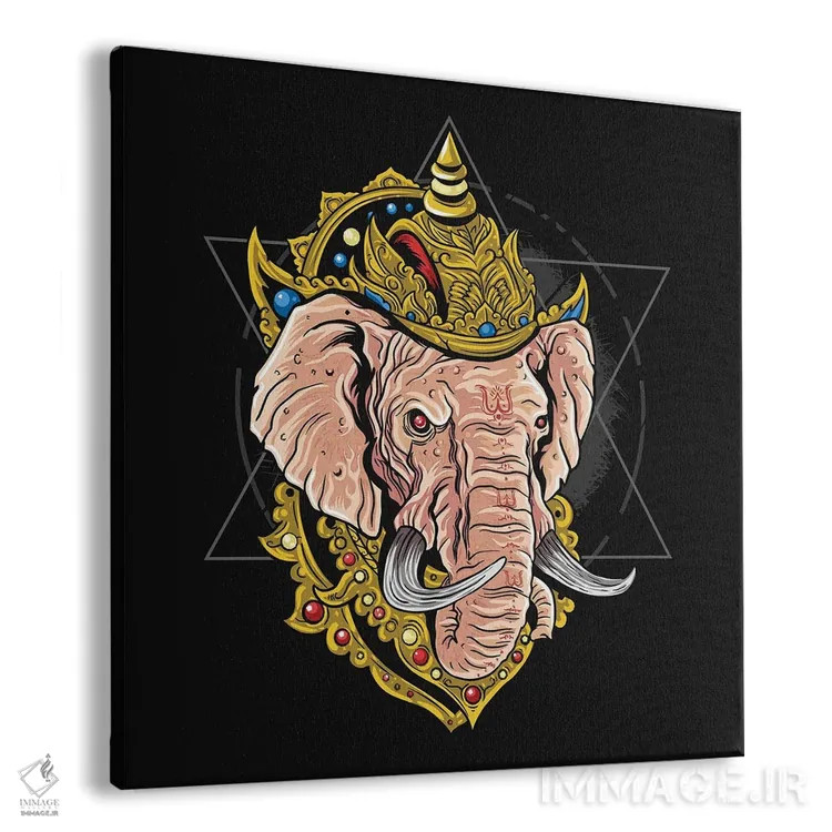 تابلو گانهشا (خدای هندو) اثر آرت میرانو - نمای پرسپکتیو محصول