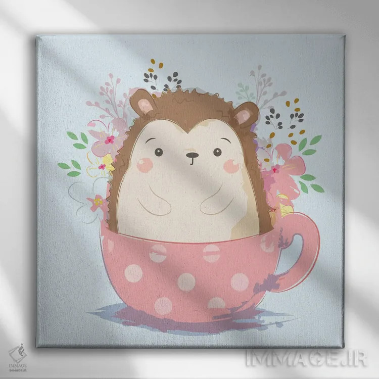 تابلو جوجهتیغی برای اتاق کودک اثر آرت میرانو - نمای روبهرو روی دیوار