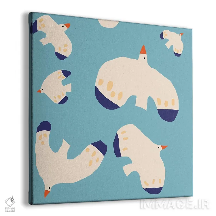 تابلو پرندگان در آسمان اثر آرت میرانو - نمای پرسپکتیو محصول