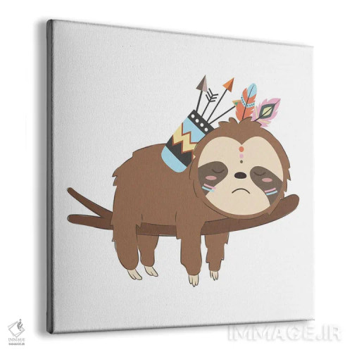 تابلو تصویر بچه تنبل دوستداشتنی اثر آرت میرانو - نمای پرسپکتیو محصول