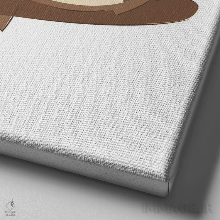 تابلو تصویر بچه تنبل دوستداشتنی اثر آرت میرانو - نمای نزدیک بافت بوم