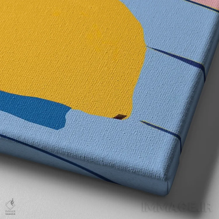 تابلو تصویرگری میوههای تابستانی اثر آرت میرانو - نمای نزدیک بافت بوم