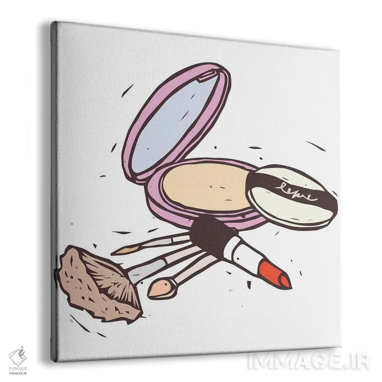 تابلو لوازم آرایشی ۱ اثر آرت میرانو - نمای پرسپکتیو محصول