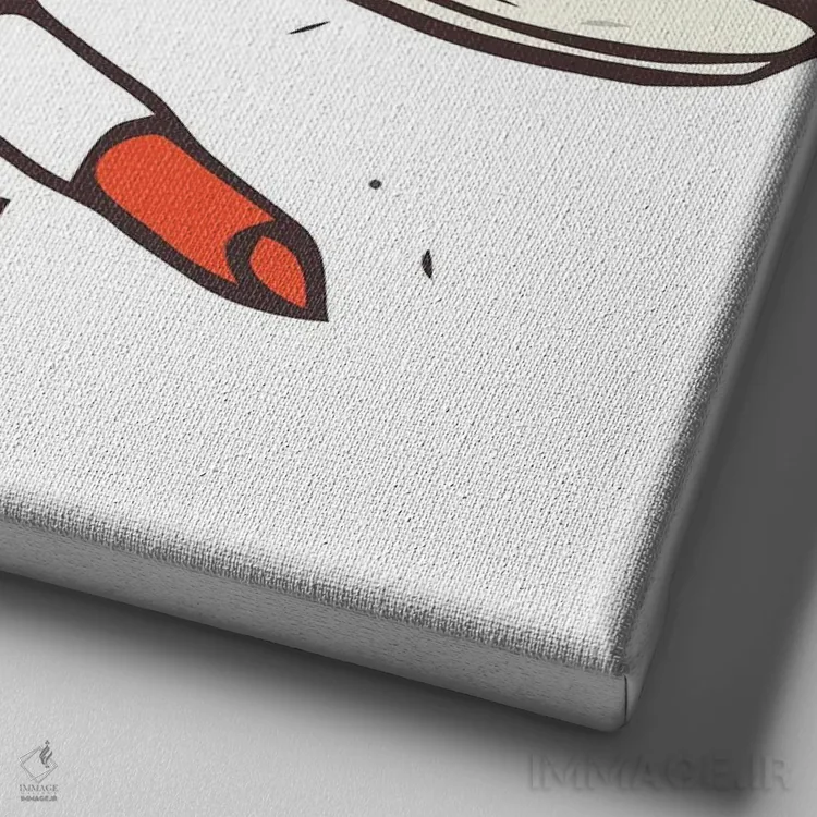 تابلو لوازم آرایشی ۱ اثر آرت میرانو - نمای نزدیک بافت بوم