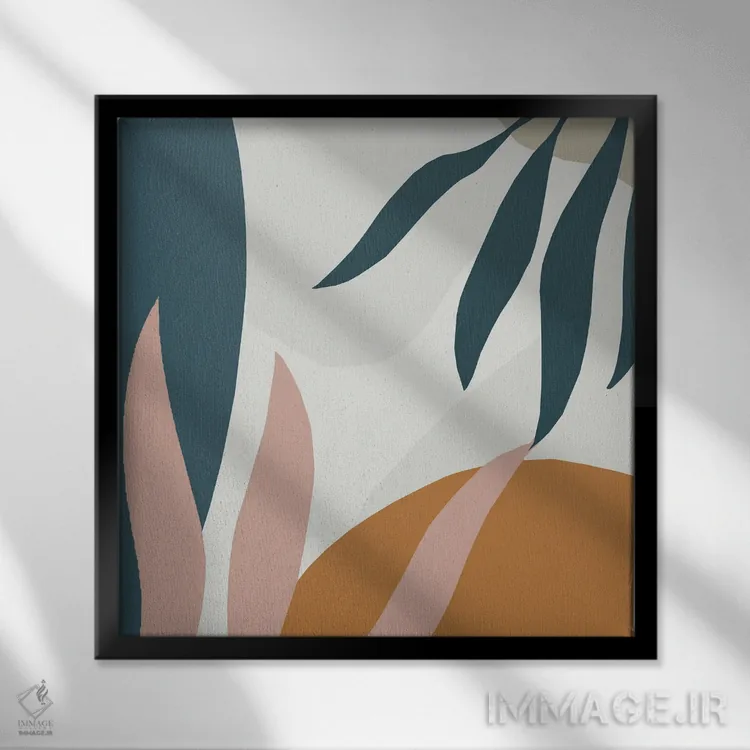 تابلو آبسترهٔ چهل و هفت (XLVII) اثر آرت میرانو - نمای قابدار مشکی