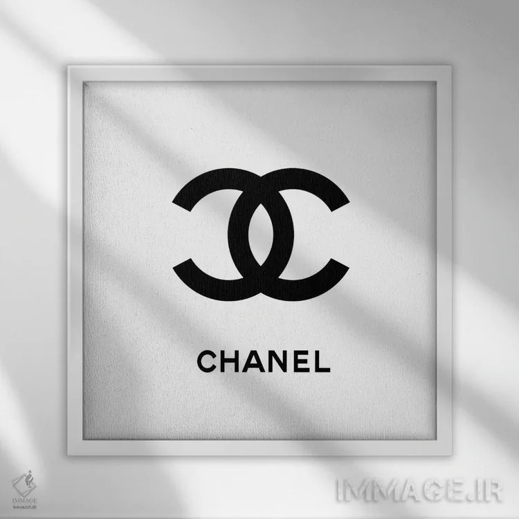 تابلو شنل وایت (نام برند یا رنگ) اثر آرت میرانو - نمای قابدار سفید