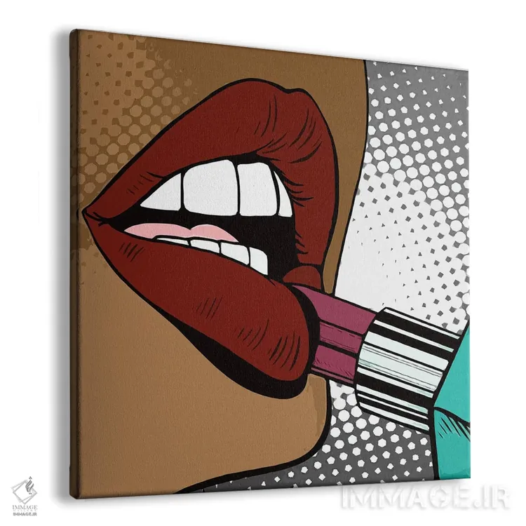 تابلو رژ زدن به لبها اثر آرت میرانو - نمای پرسپکتیو محصول