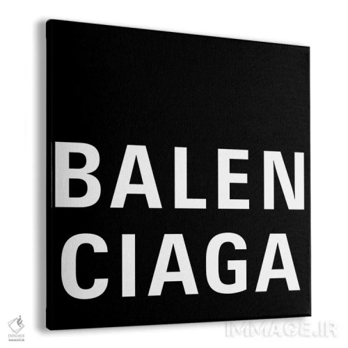 تابلو بیبی بیگ بالنسیاگا مشکی (نام برند و طرح) اثر آرت میرانو - نمای پرسپکتیو محصول