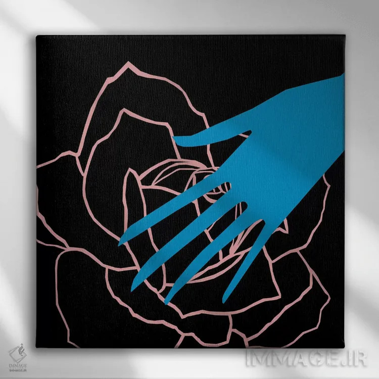 تابلو دانیا (نام شخص یا طرح) اثر آرت میرانو - نمای روبهرو روی دیوار