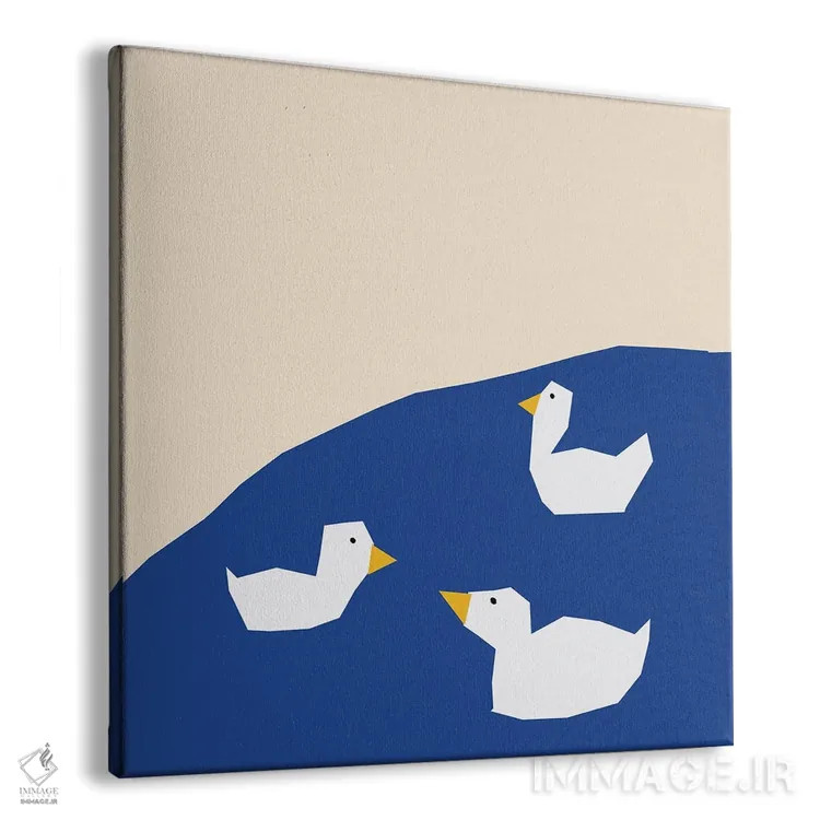 تابلو غازها روی آب اثر آرت میرانو - نمای پرسپکتیو محصول