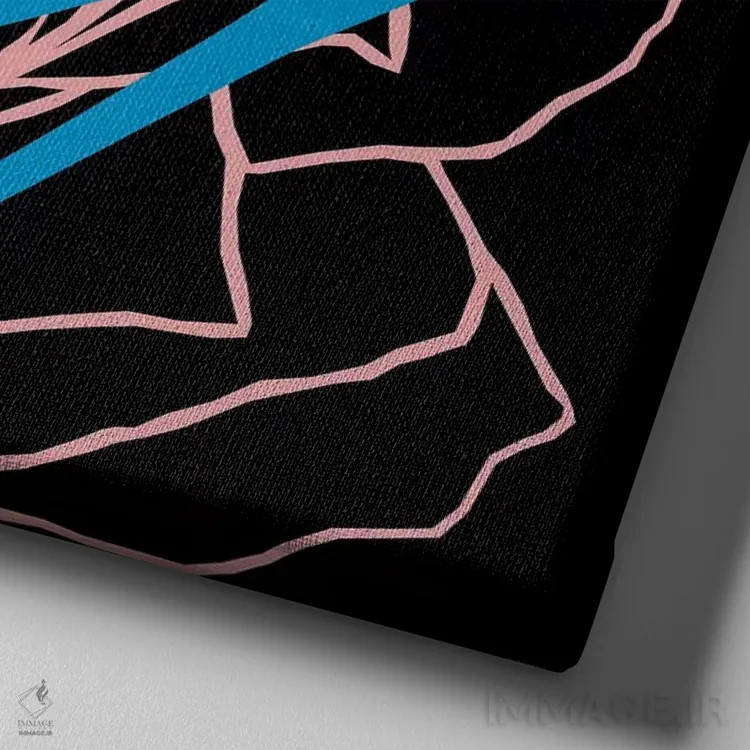 تابلو دانیا (نام شخص یا طرح) اثر آرت میرانو - نمای نزدیک بافت بوم