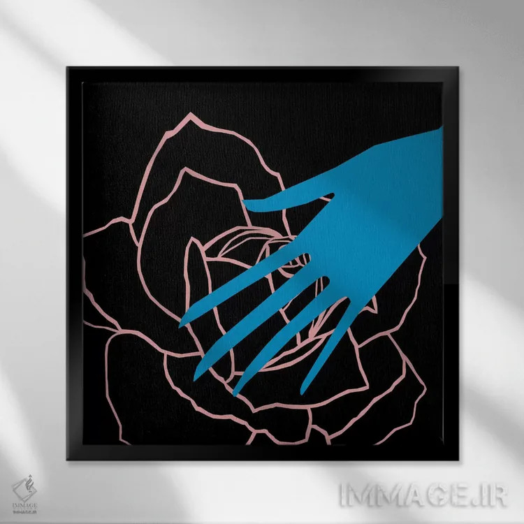 تابلو دانیا (نام شخص یا طرح) اثر آرت میرانو - نمای قابدار مشکی