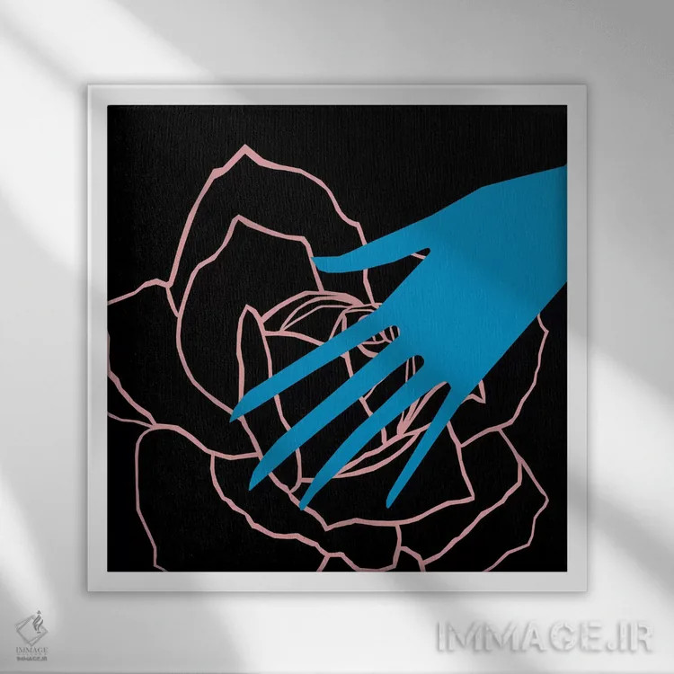 تابلو دانیا (نام شخص یا طرح) اثر آرت میرانو - نمای قابدار سفید