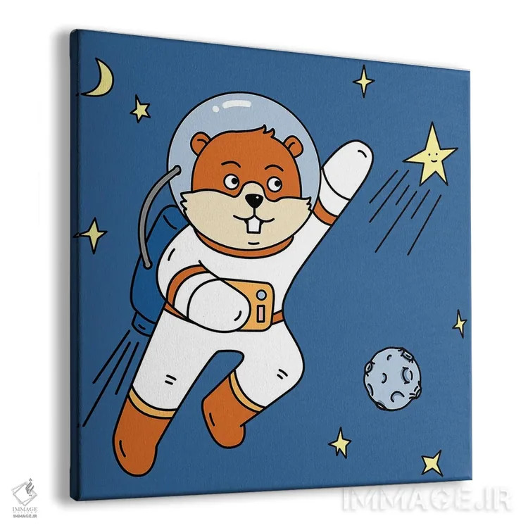 تابلو سگآبی در فضا ۲ اثر آرت میرانو - نمای پرسپکتیو محصول