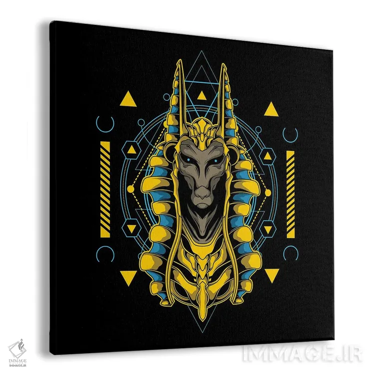 تابلو سر زرد آنوبیس (اسطوره مصر باستان) اثر آرت میرانو - نمای پرسپکتیو محصول