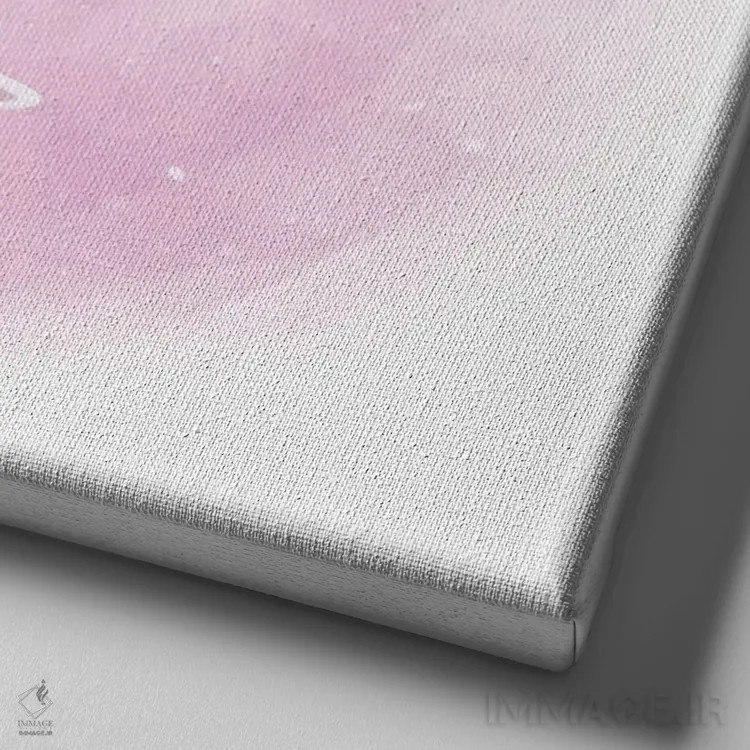 تابلو روباه کوچولو و خرگوش اثر آرت میرانو - نمای نزدیک بافت بوم