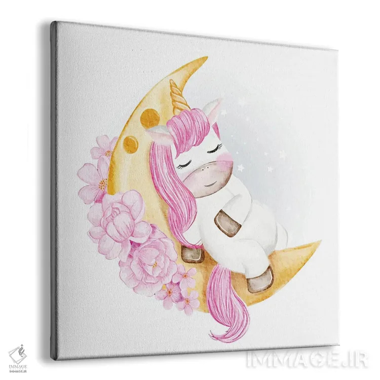 تابلو تکشاخ بچه خوابیده اثر آرت میرانو - نمای پرسپکتیو محصول