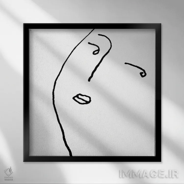 تابلو اونتا اثر آرت میرانو - نمای قابدار مشکی