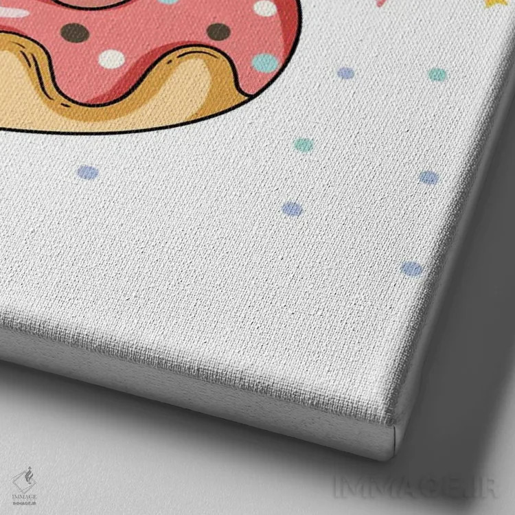 تابلو تکشاخ بامزه و شاداب اثر آرت میرانو - نمای نزدیک بافت بوم