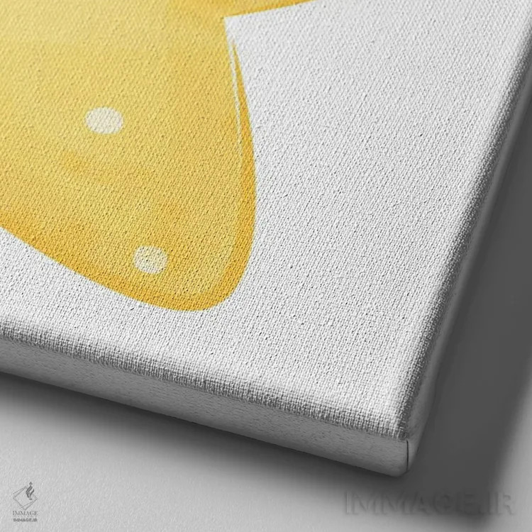 تابلو موجودات دریایی بامزه اثر آرت میرانو - نمای نزدیک بافت بوم