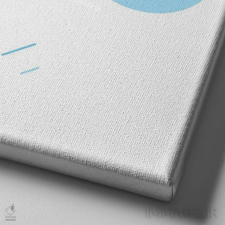 تابلو باران برای اتاق کودک II اثر آرت میرانو - نمای نزدیک بافت بوم