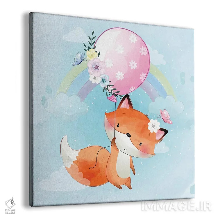تابلو روباه کوچک در حال پرواز اثر آرت میرانو - نمای پرسپکتیو محصول