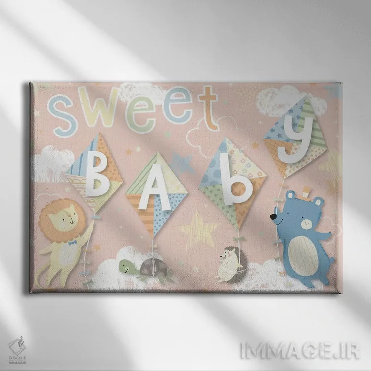 تابلو ماجراجویی بادکنکی کودک IV اثر آرولین ویدرهولد - نمای روبهرو روی دیوار