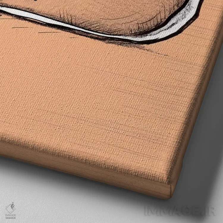 تابلو شوخیهای خیلی بامزه ۹ اثر آرولین ویدرهولد - نمای نزدیک بافت بوم