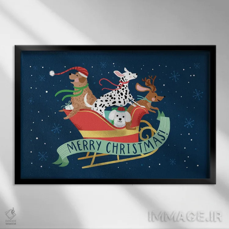 تابلو تعطیلات شاد اثر آرولین ویدرهولد - نمای قابدار مشکی