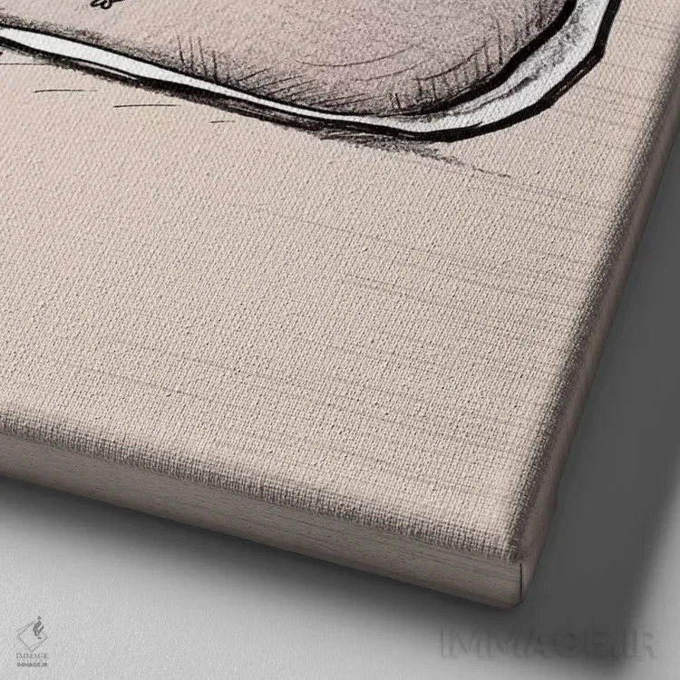 تابلو شوخیهای خیلی بامزه ۱۰ اثر آرولین ویدرهولد - نمای نزدیک بافت بوم