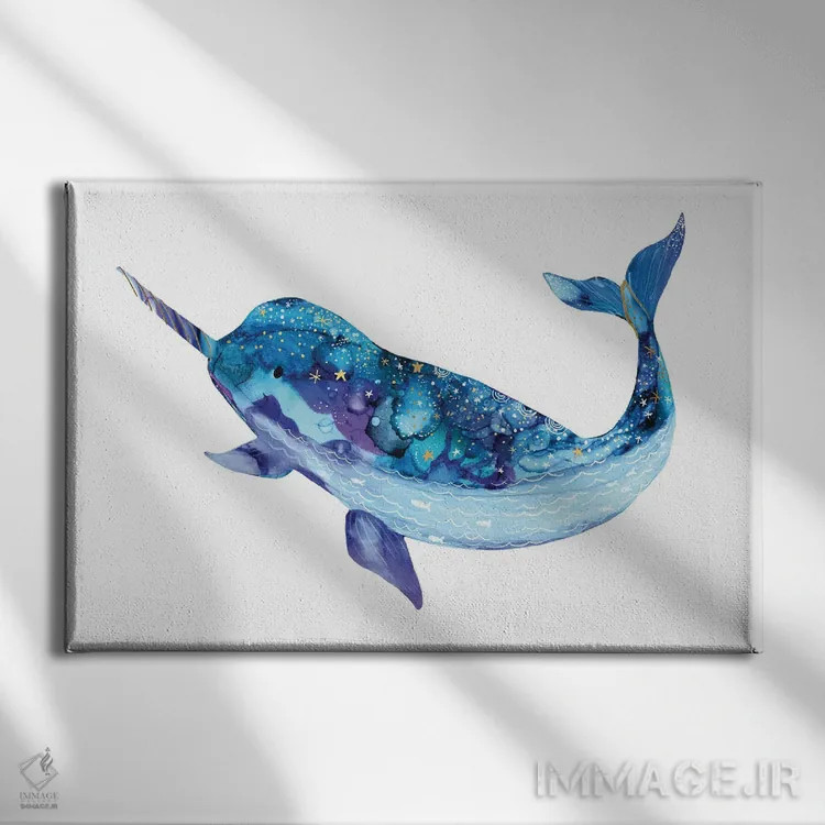 تابلو حیوانات آسمانی ۴ اثر آرولین ویدرهولد - نمای روبهرو روی دیوار