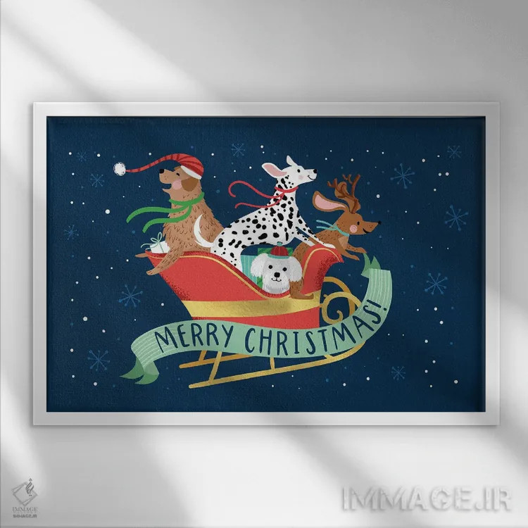 تابلو تعطیلات شاد اثر آرولین ویدرهولد - نمای قابدار سفید