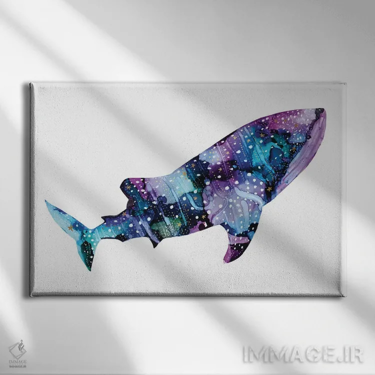 تابلو حیوانات آسمانی ۵ اثر آرولین ویدرهولد - نمای روبهرو روی دیوار