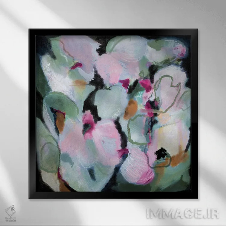 تابلو فلورا (گیاهان یا نام الهه گیاهی) اثر آرتزارو - نمای قابدار مشکی