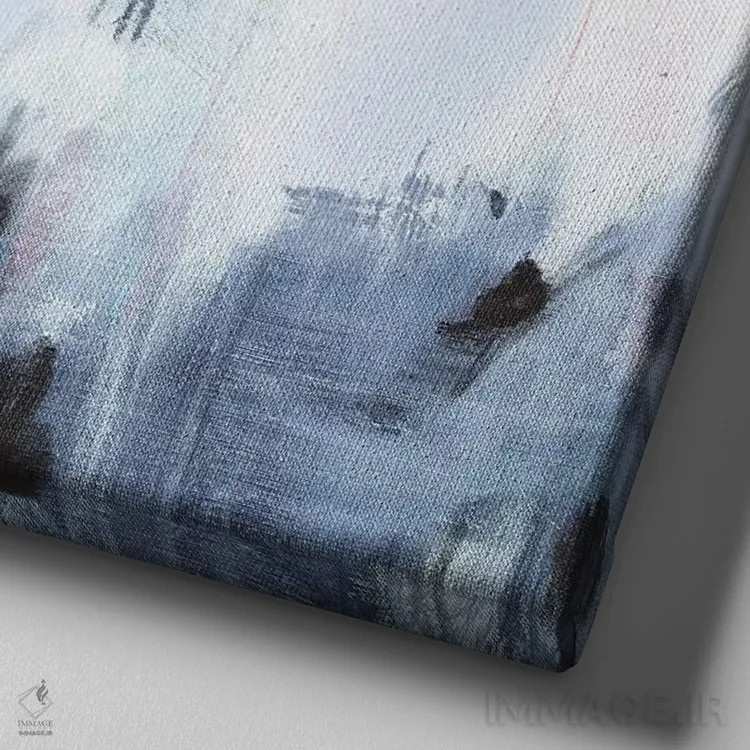 تابلو مه صورتی اثر آرتزارو - نمای نزدیک بافت بوم