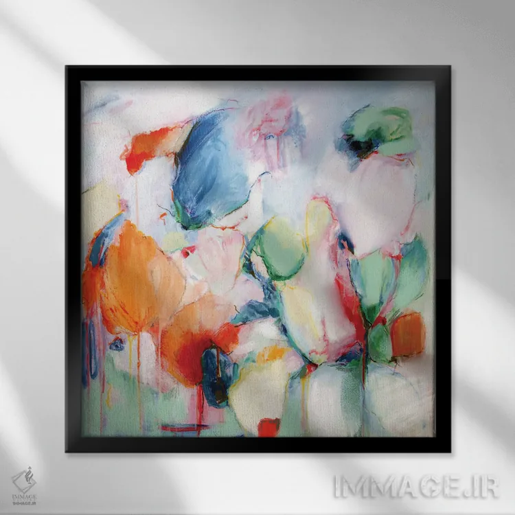 تابلو دستهگل اثر آرتزارو - نمای قابدار مشکی