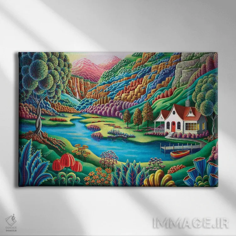تابلو سپیدهدم اثر اندی راسل - نمای روبهرو روی دیوار