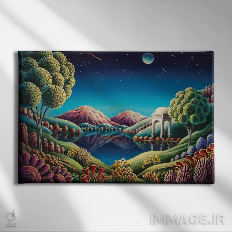 تابلو در رؤیا اثر اندی راسل - نمای روبهرو روی دیوار