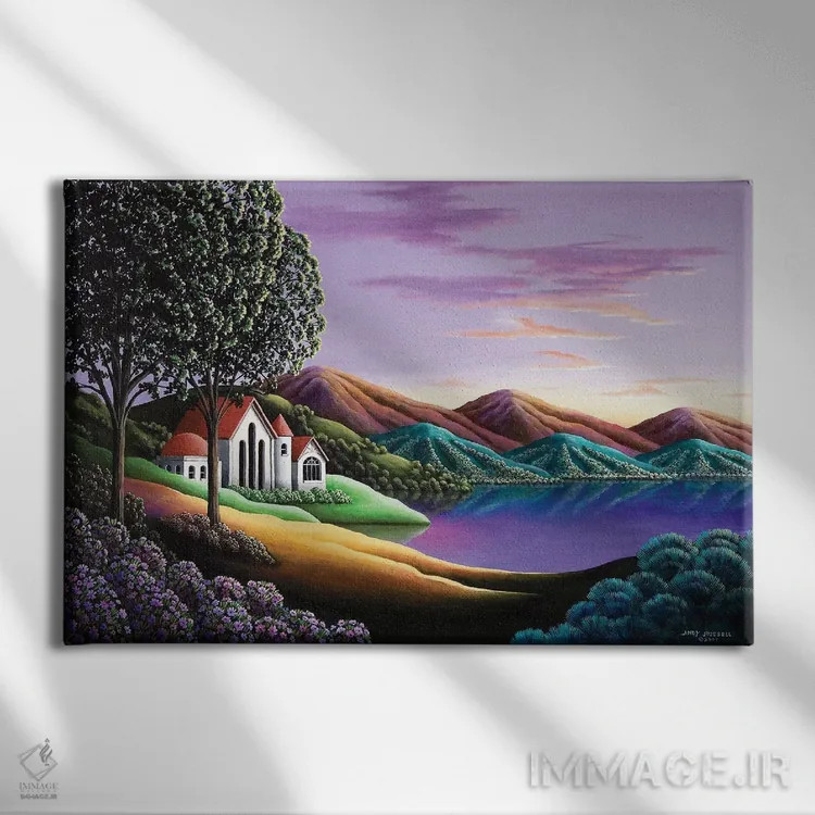 تابلو خانه اثر اندی راسل - نمای روبهرو روی دیوار